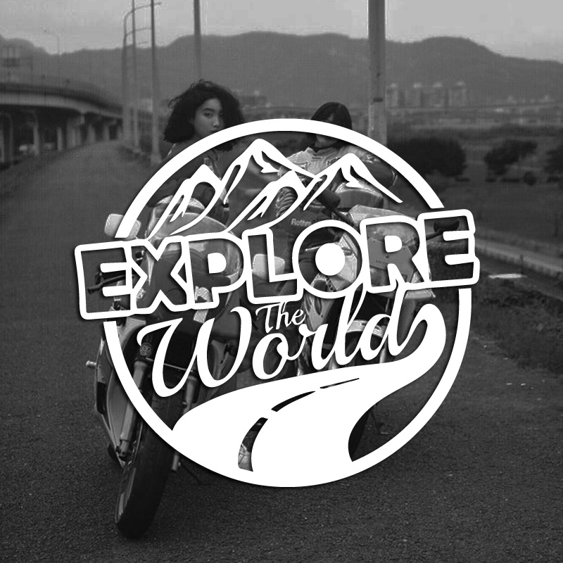 Outdoor Adventure World - Decal for Off-Road Camping Car Exterior1Pc