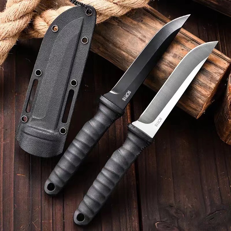 Survival Knife Full Tang - Outdoor Pocket Knife - Portable Camping