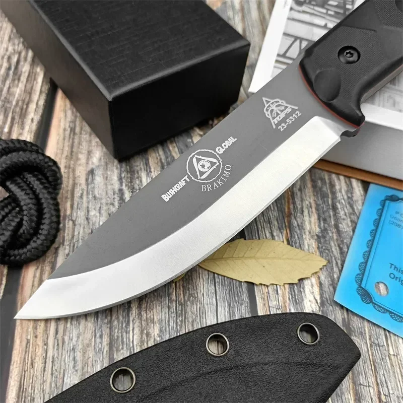 Portable D2 Steel Fixed Blade  - Survival Knife Full Tang ulasan dan harga