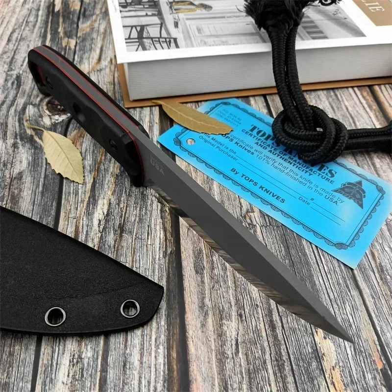 Portable D2 Steel Fixed Blade  - Survival Knife Full Tang ulasan dan harga