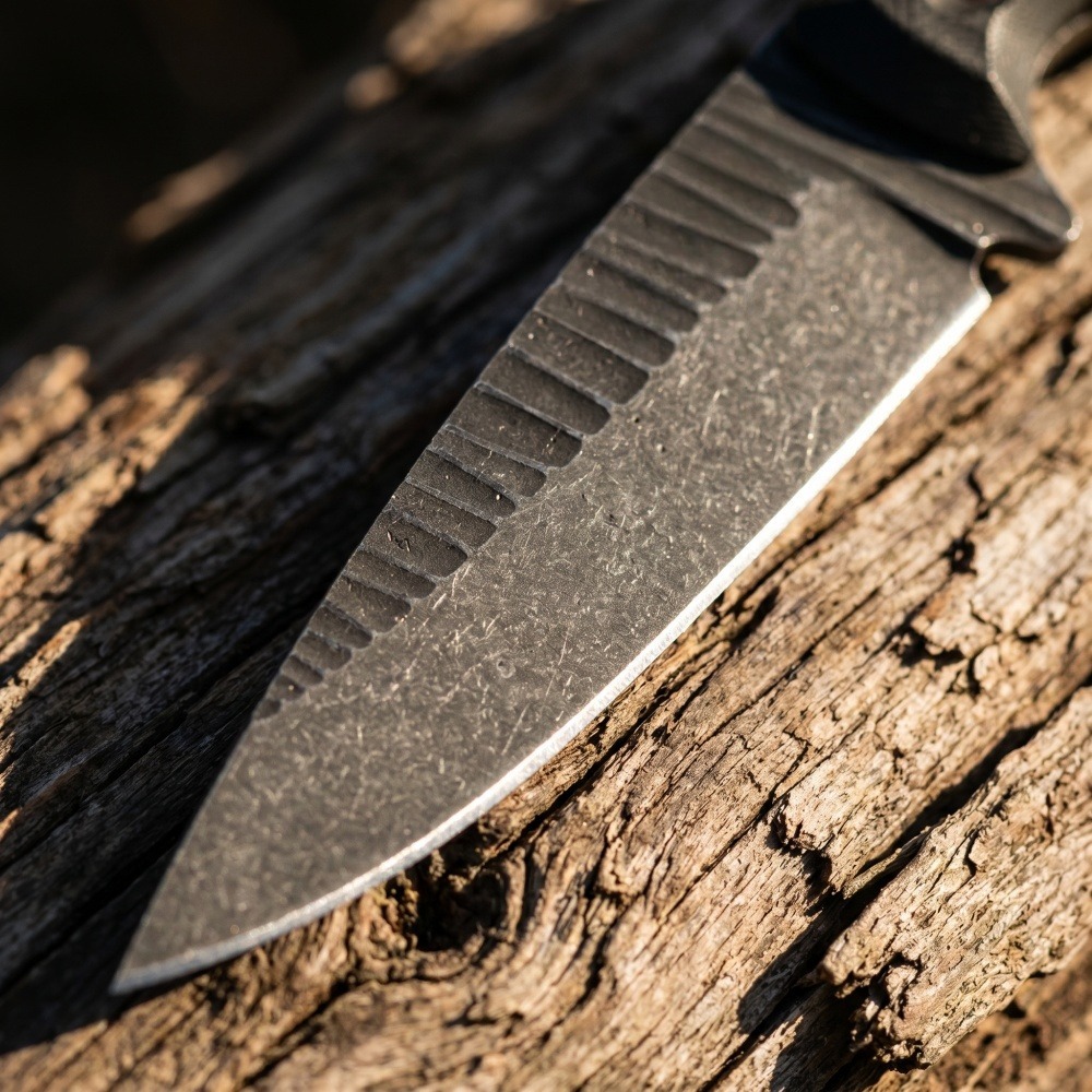 Full Tang Bushcraft Knife D2 B - Survival Knife Full Tang ulasan dan harga