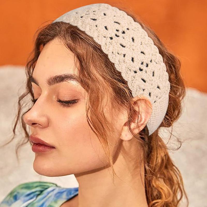 Soft Floral Knitted Turban Hea - Outdoor Adventure Day ulasan dan harga