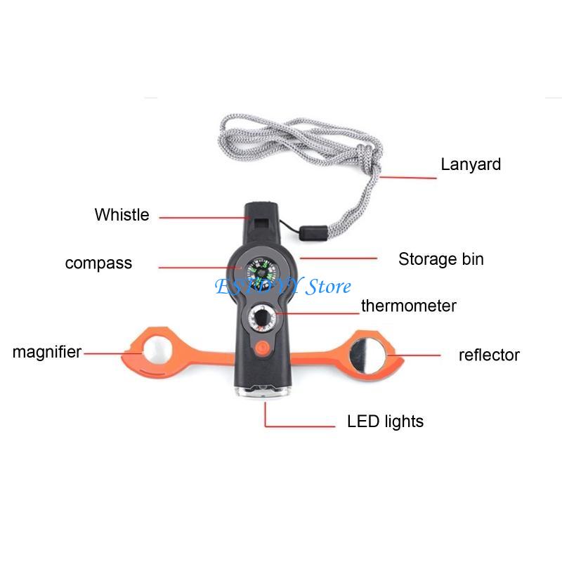 G6DE 7 in 1 Survival Multitool - Outdoor Adventure Guide ulasan dan harga