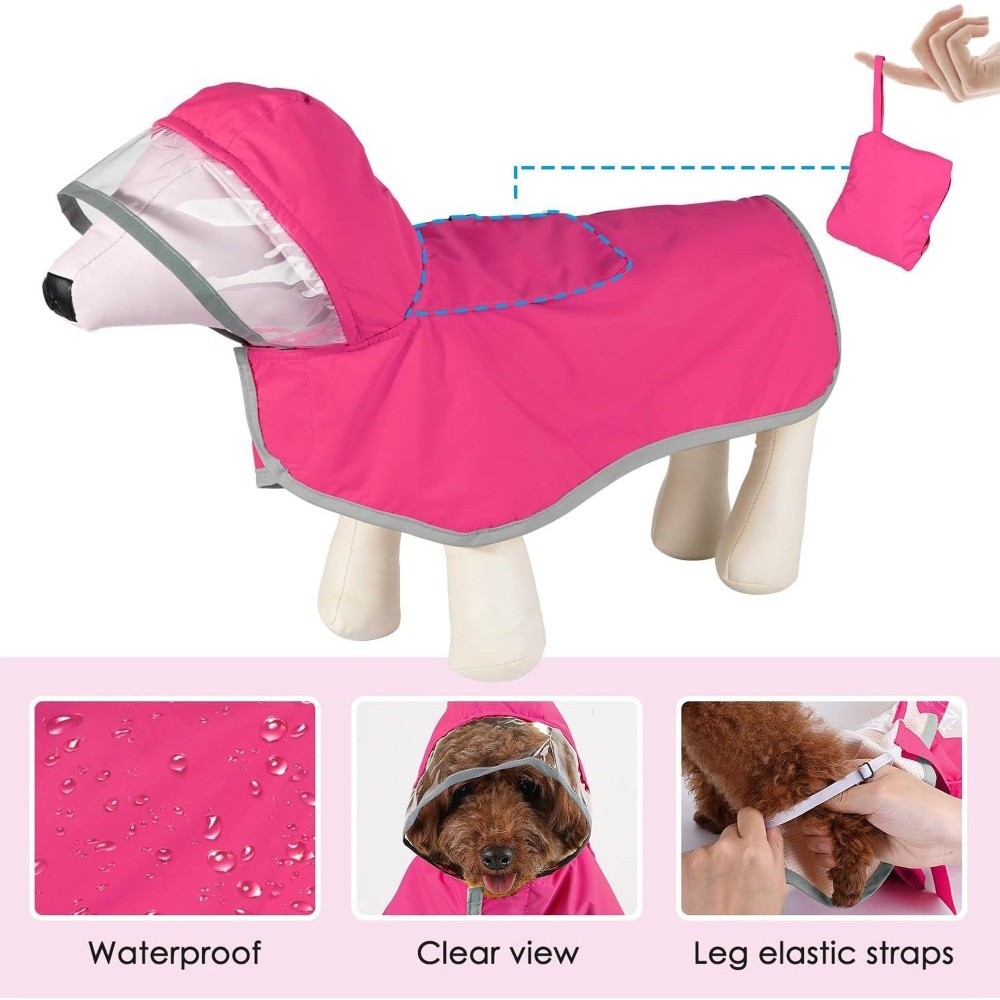 Waterproof Dog Hooded Raincoat - Outdoor Adventure Gear ulasan dan harga