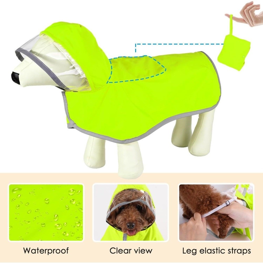 Waterproof Dog Hooded Raincoat - Outdoor Adventure Gear ulasan dan harga