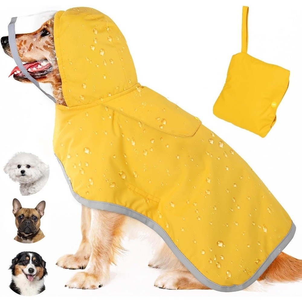 Waterproof Dog Hooded Raincoat - Outdoor Adventure Gear ulasan dan harga