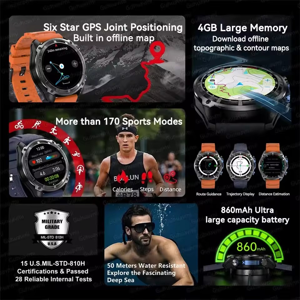 New Adventure GPS Men Smart Wa - Outdoor Adventure World ulasan dan harga