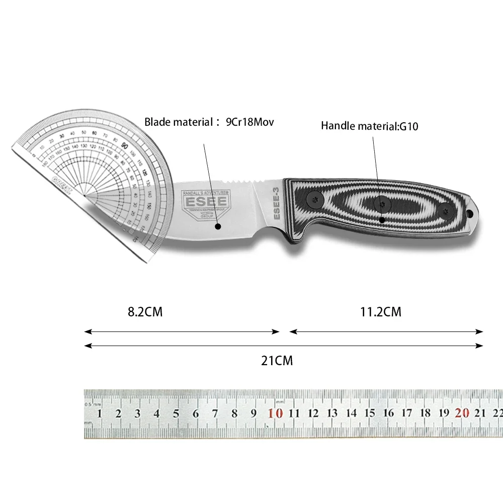 High Hardness Fixed Blade Knif - Survival Knife Full Tang ulasan dan harga