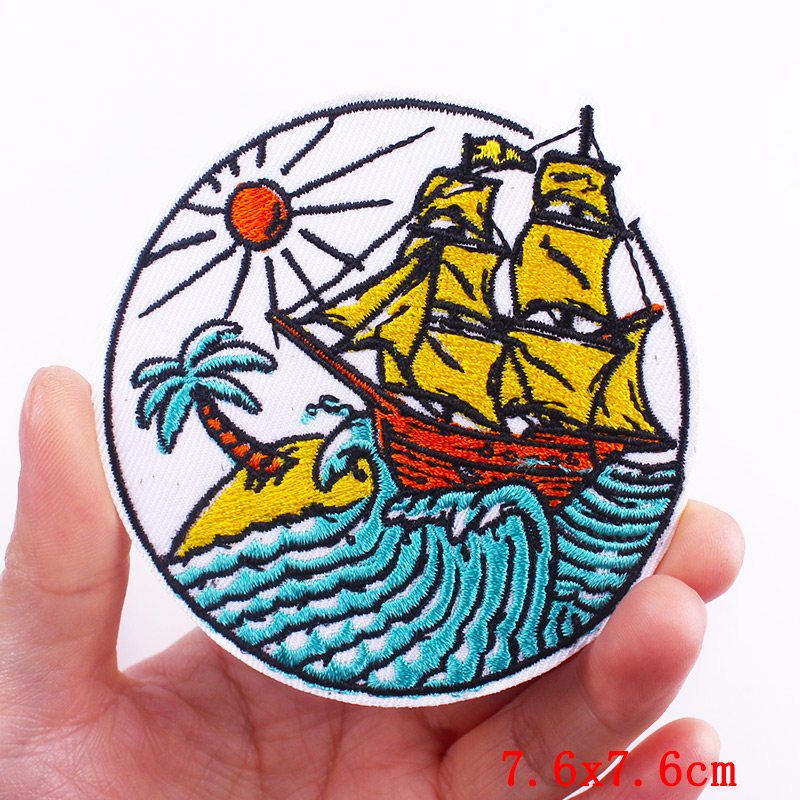 Outdoor Travel Embroidery Patc - Outdoor Adventure Clothing ulasan dan harga