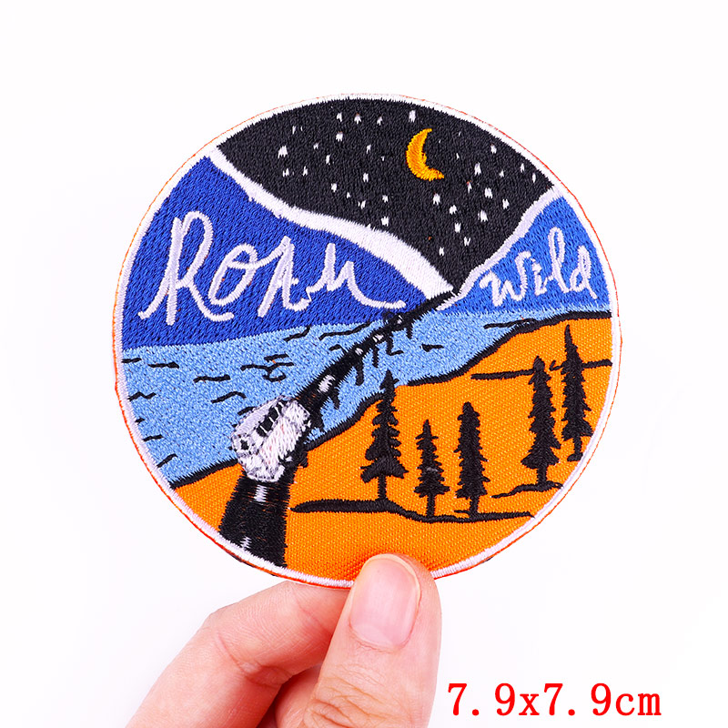Outdoor Travel Embroidery Patc - Outdoor Adventure Clothing ulasan dan harga