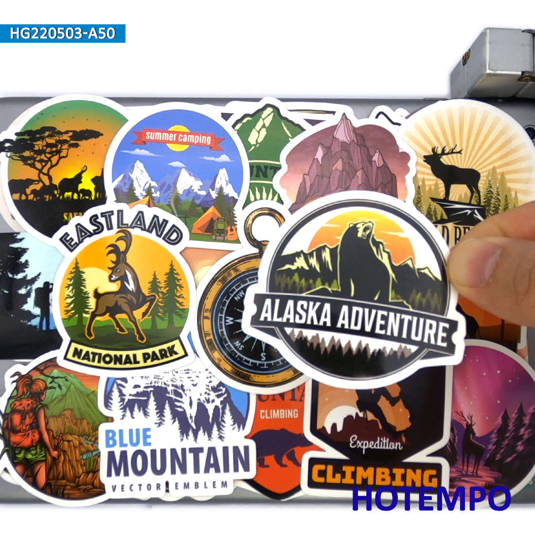 World Travel Stickers Set, Cli - Outdoor Adventure World ulasan dan harga