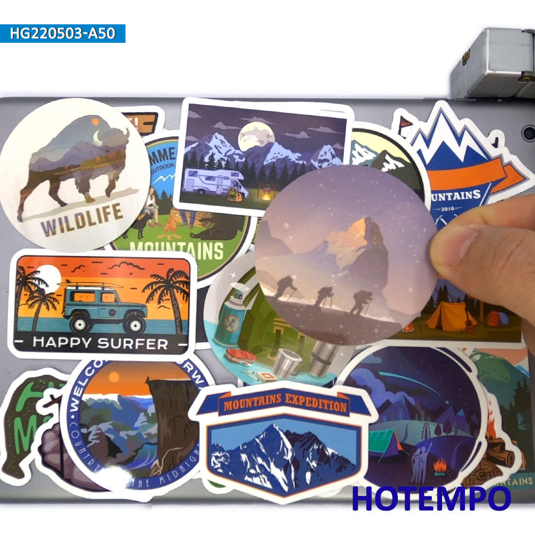 World Travel Stickers Set, Cli - Outdoor Adventure World ulasan dan harga