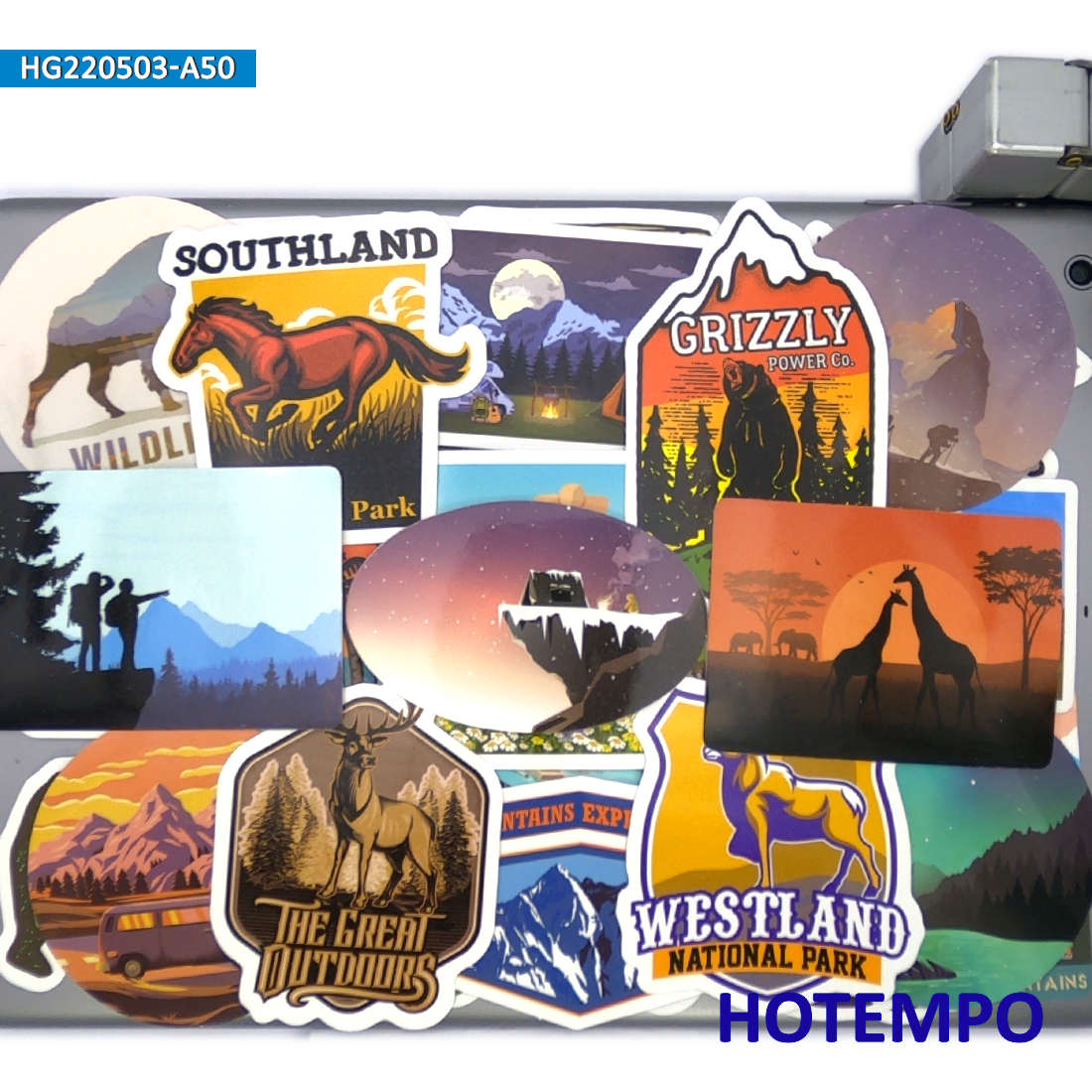 World Travel Stickers Set, Cli - Outdoor Adventure World ulasan dan harga